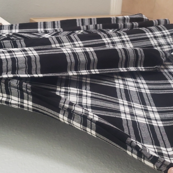 Rails Jordyn button down whit/black Plaid Shirt Indie Sleeze Grunge Goddess - Picture 3 of 6